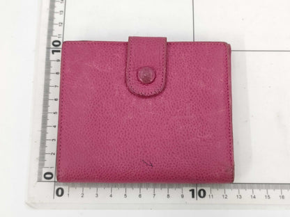 CHANEL Caviar Leather Double Hook Wallet