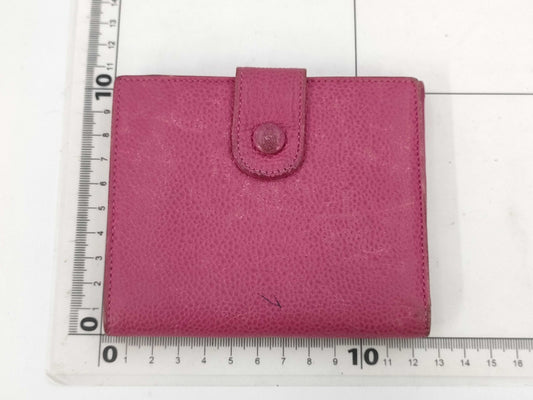 CHANEL Caviar Leather Double Hook Wallet