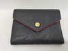 LOUIS VUITTON Monogram Empreinte M58880 Victorine Navy Wallet