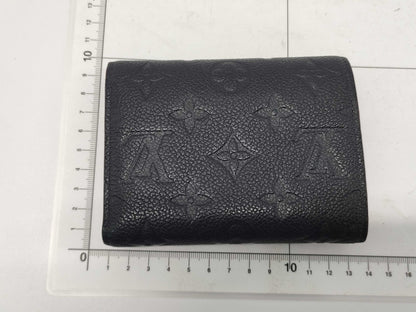 LOUIS VUITTON Monogram Empreinte M58880 Victorine Navy Wallet