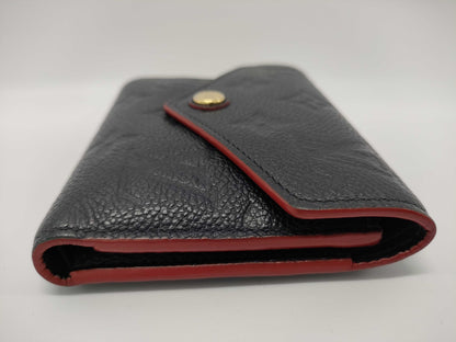 LOUIS VUITTON Monogram Empreinte M58880 Victorine Navy Wallet