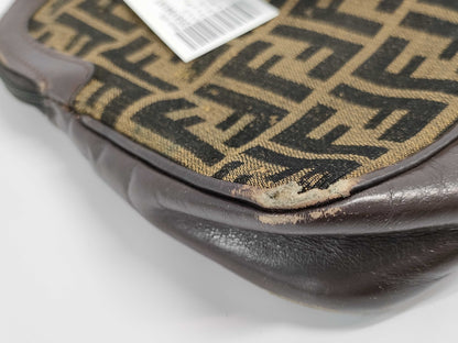 FENDI Zucca pattern leather handbag