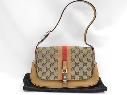 GUCCI GG Canvas Jackie One Shoulder Bag 001/3824