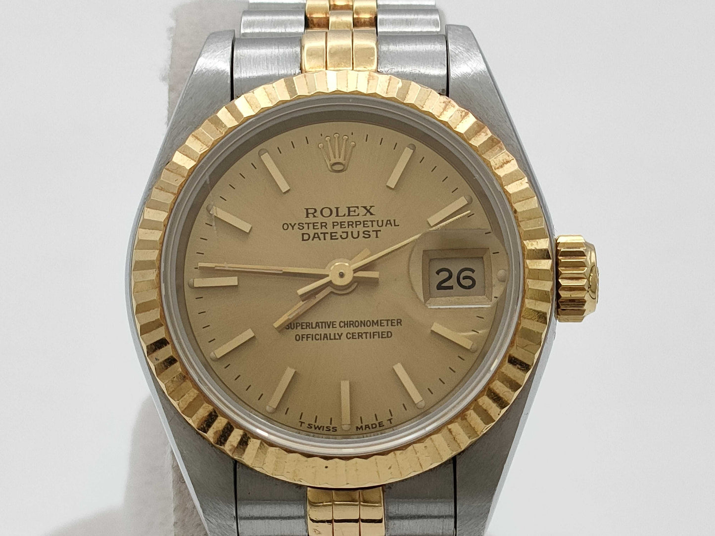 ROLEX 69173 S325548 Champagne Dial Women's Watch