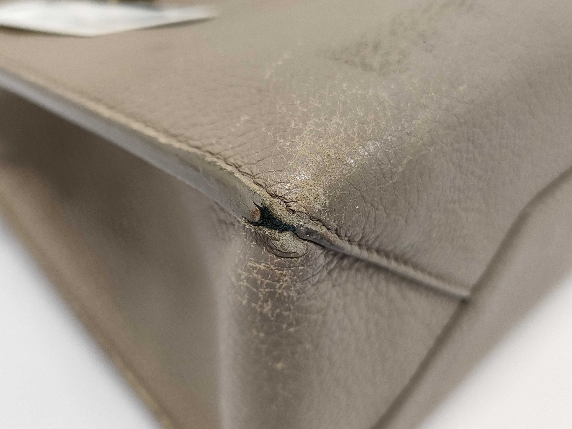 BALENCIAGA Mini Beige Leather Handbag