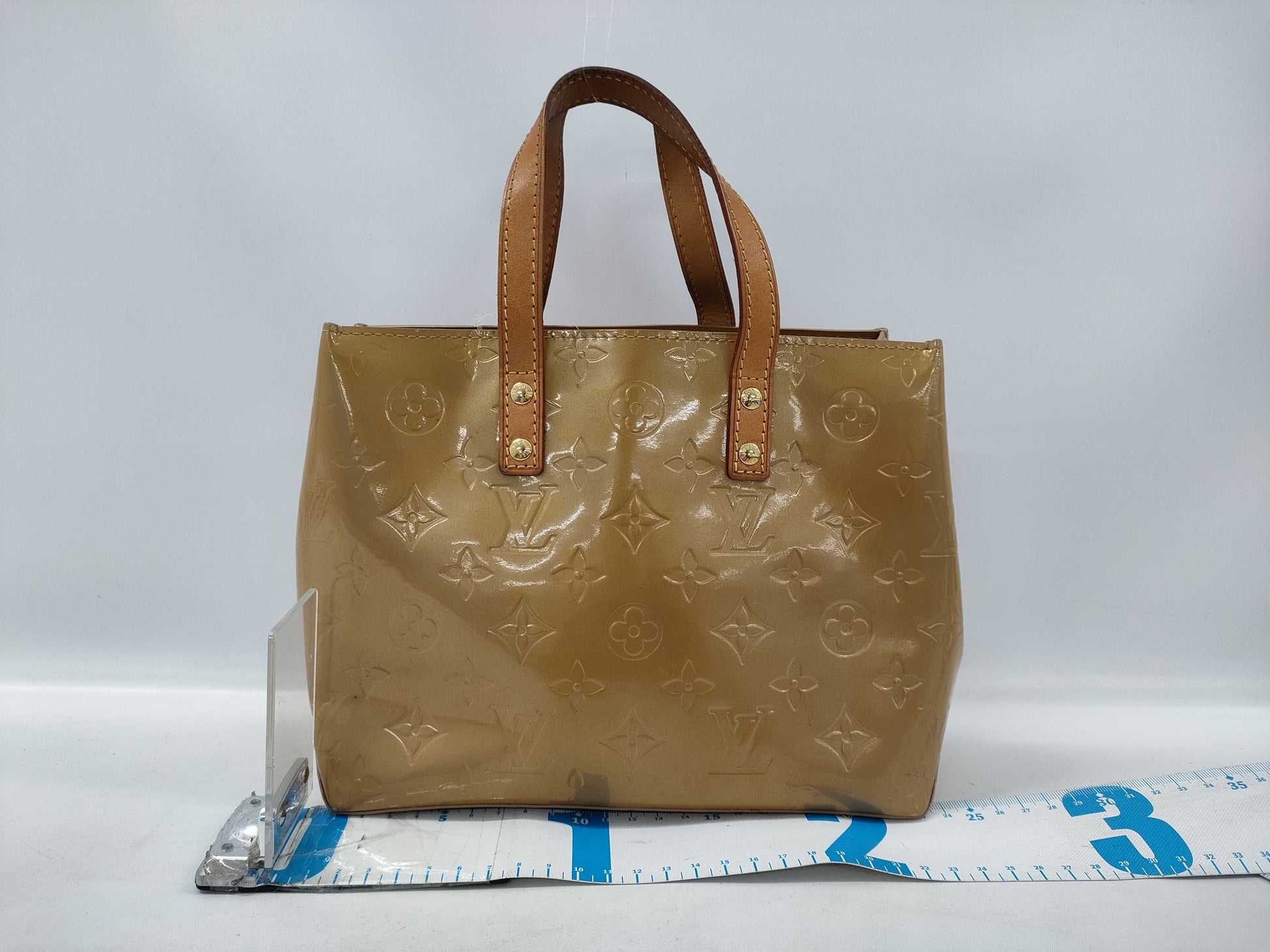 LOUIS VUITTON Vernis Reed PM Handbag