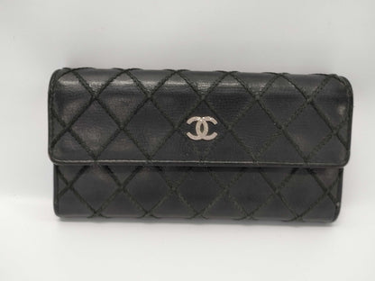 CHANEL Wild Stitch Coco Long Wallet