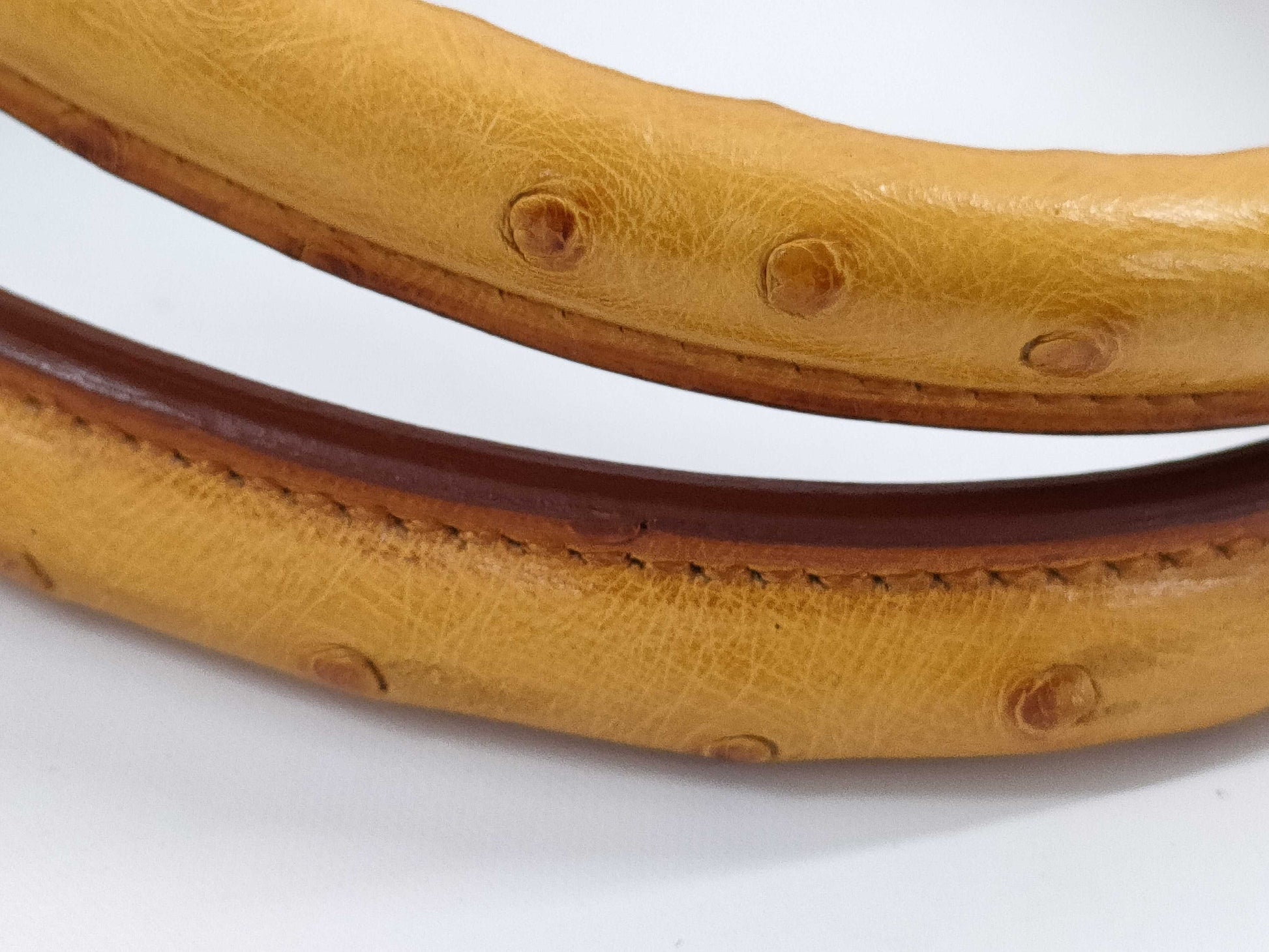 HERMES Birkin 35 Ostrich Handbag with 〇Z Stamp, Brown