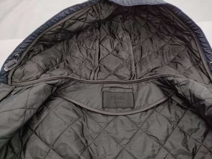 PRADA Plate Down Jacket in Navy