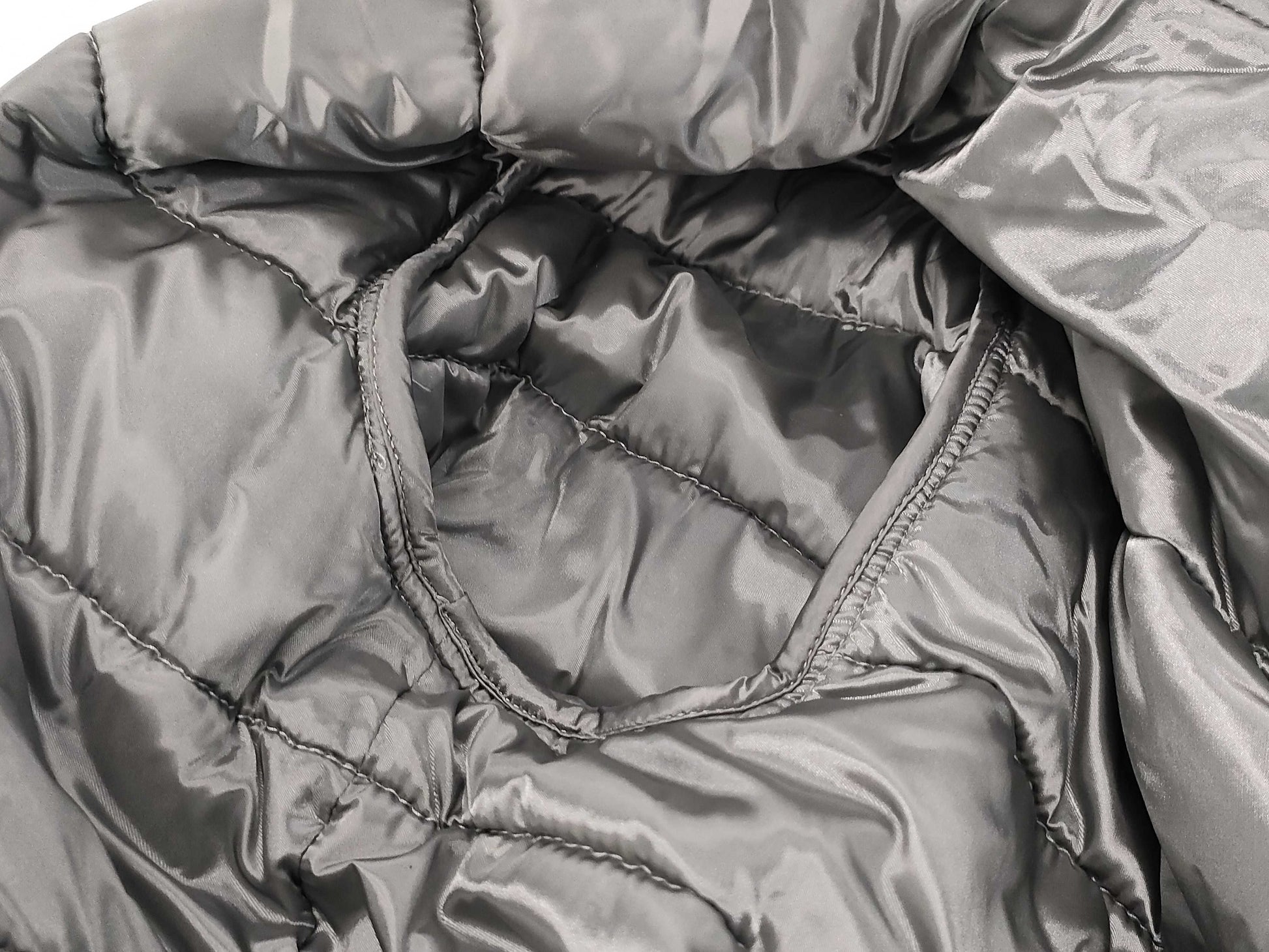 PRADA Plate Down Jacket in Gray