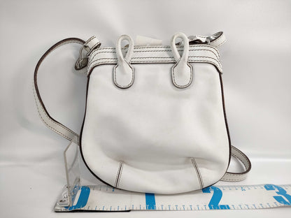 LOEWE Leather Shoulder Bag White Shoulder Bag
