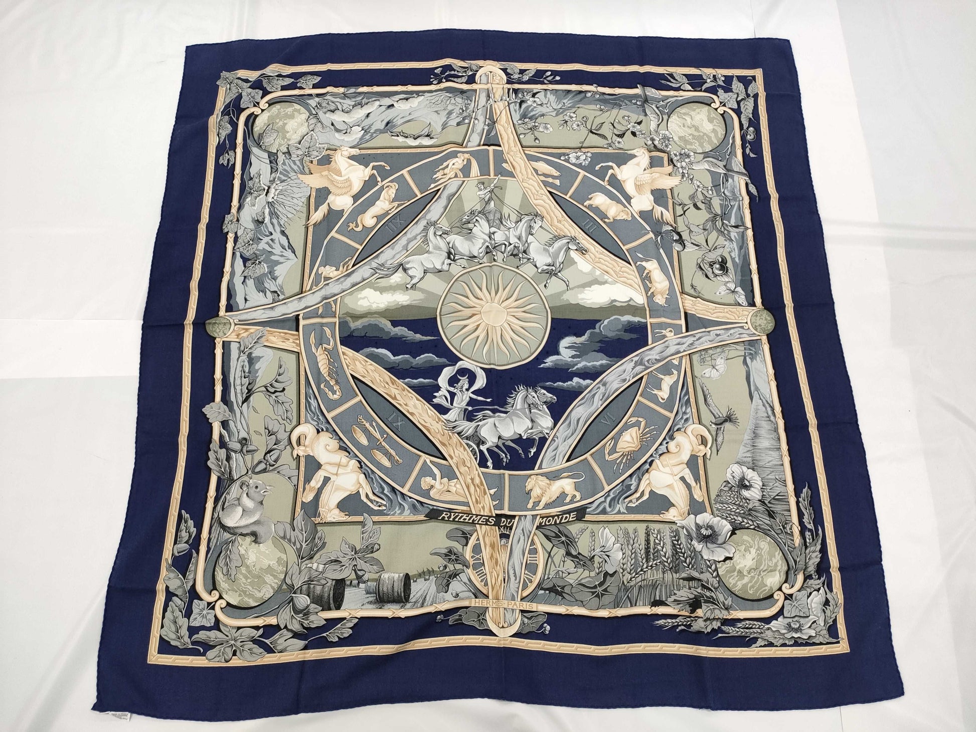 HERMES RYTHMES DU MONDE 140 Large Stole Other Accessories