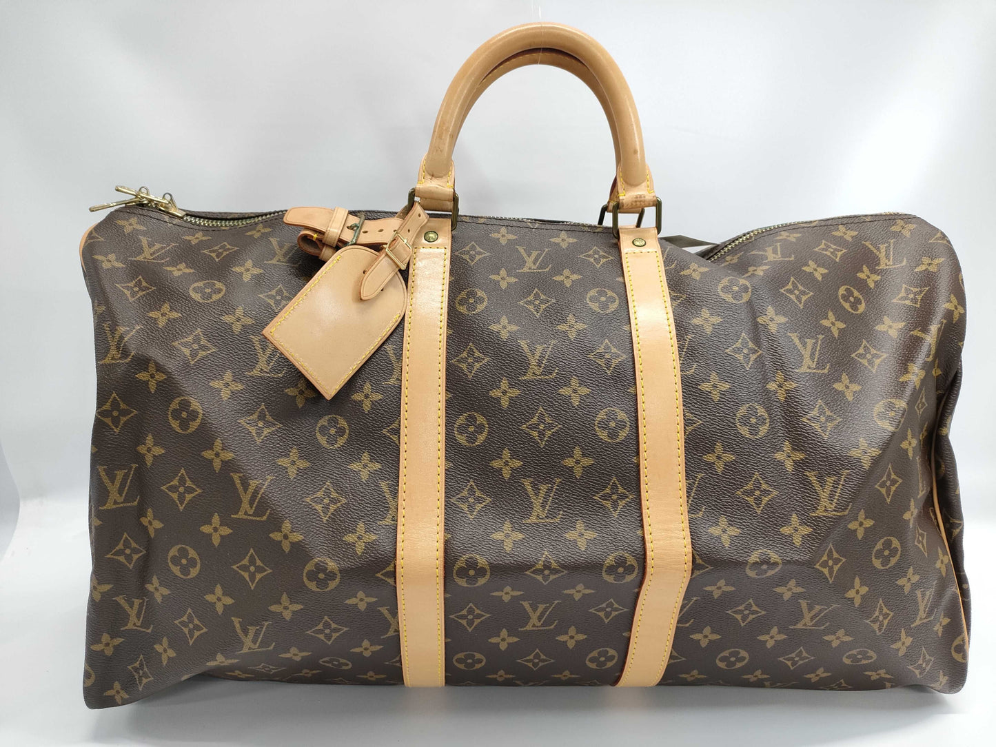 LOUIS VUITTON Monogram M41424 Keepall 55 Boston Bag