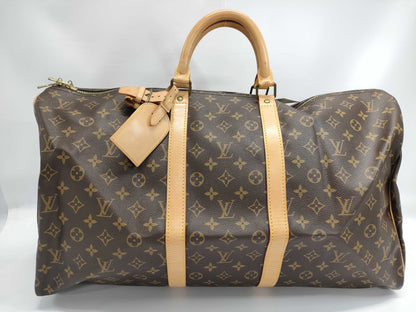 LOUIS VUITTON Monogram M41424 Keepall 55 Boston Bag