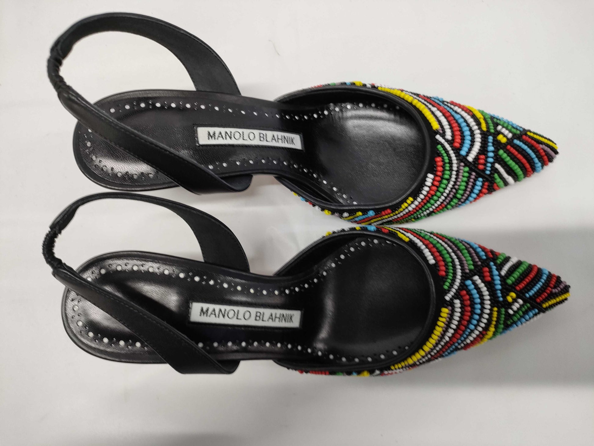 MANOLO BLAHNIK beaded pumps