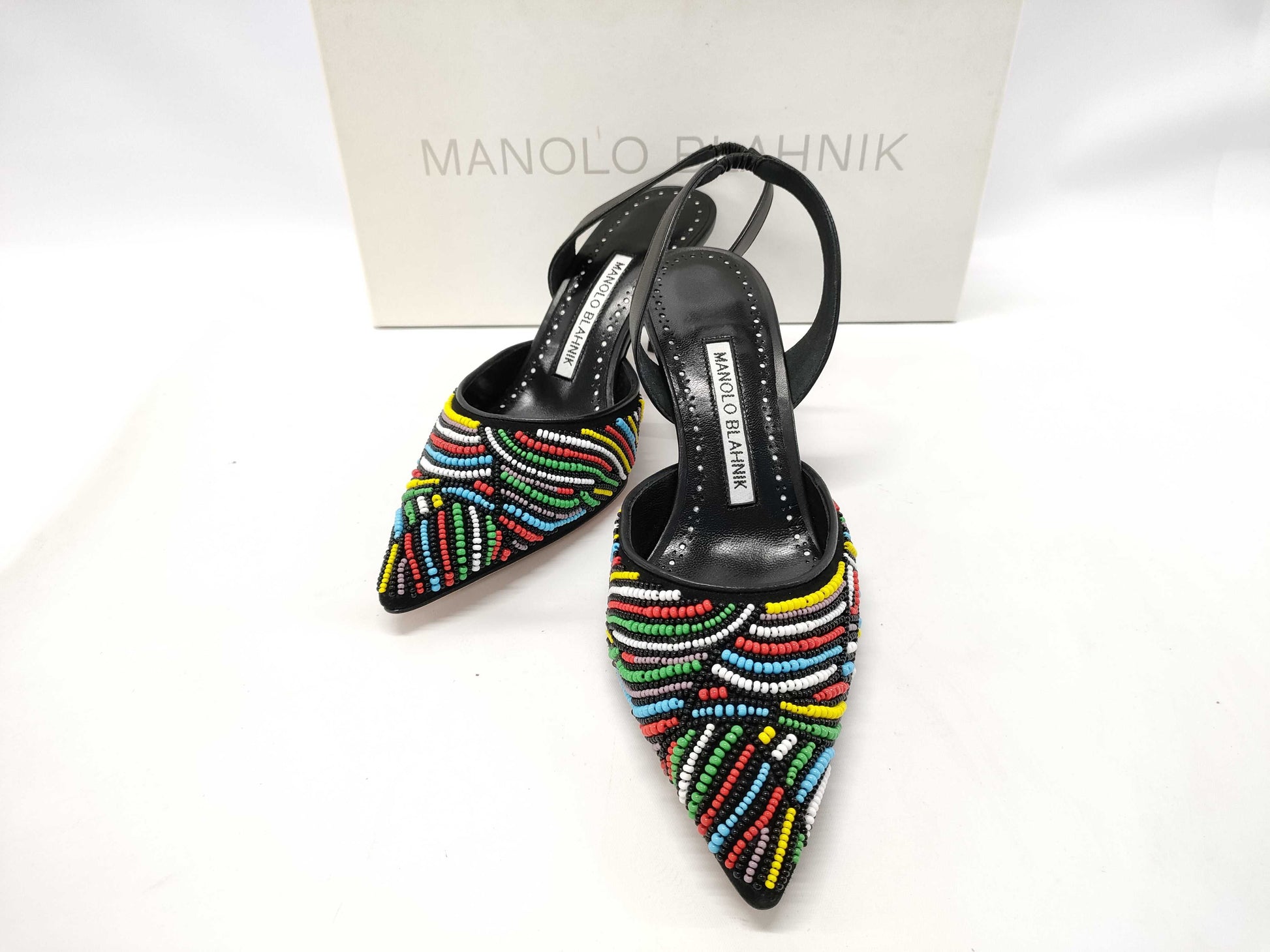 MANOLO BLAHNIK beaded pumps