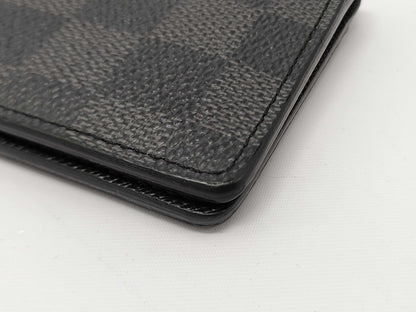 LOUIS VUITTON Damier Graphite N63075 Organizer de Poche Card Case, Pass Case, Business Card Holder