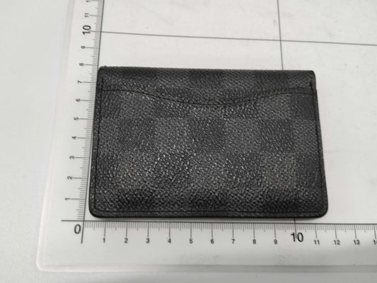 LOUIS VUITTON Damier Graphite N63075 Organizer de Poche Card Case, Pass Case, Business Card Holder