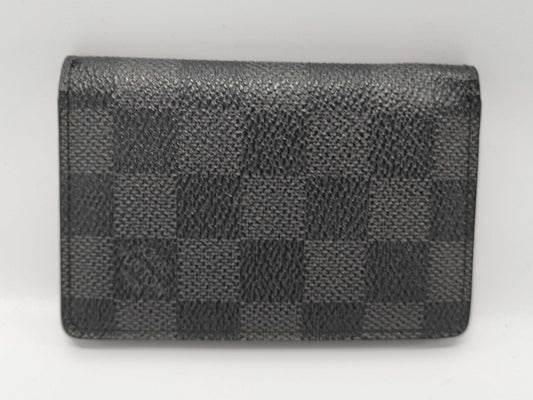LOUIS VUITTON Damier Graphite N63075 Organizer de Poche Card Case, Pass Case, Business Card Holder