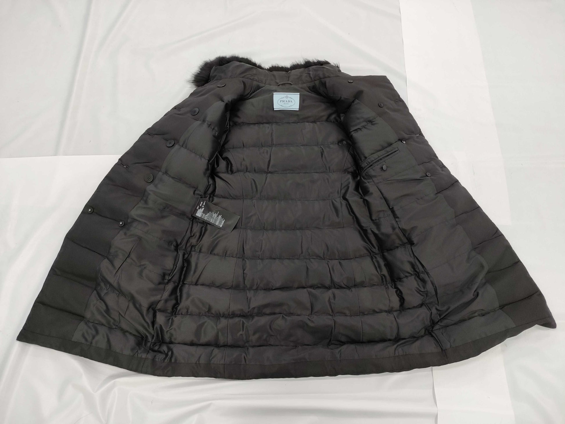 PRADA Down Coat Fox Button 29X527 Coat
