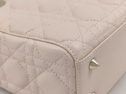Dior Lady Dior Beige Handbag with ST