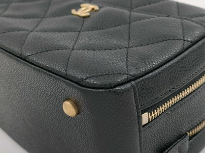 CHANEL Caviar Skin Vanity Chain Shoulder Bag
