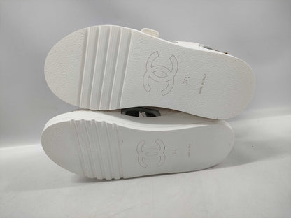 CHANEL logo sports sandals
