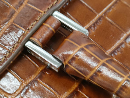 FOXEY Crocodile Embossed Handbag