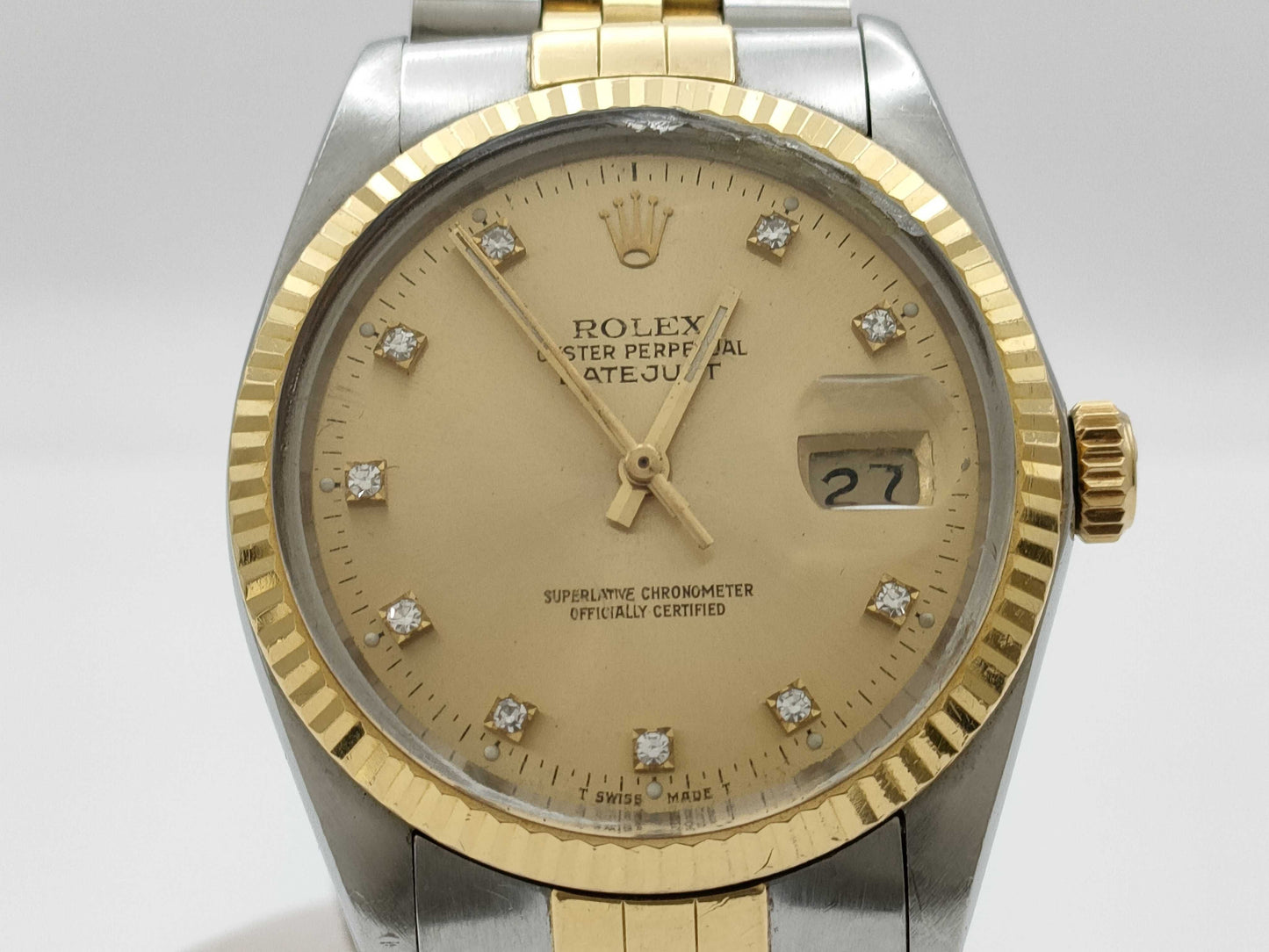 ROLEX 16013G Champagne Dial Men's Watch