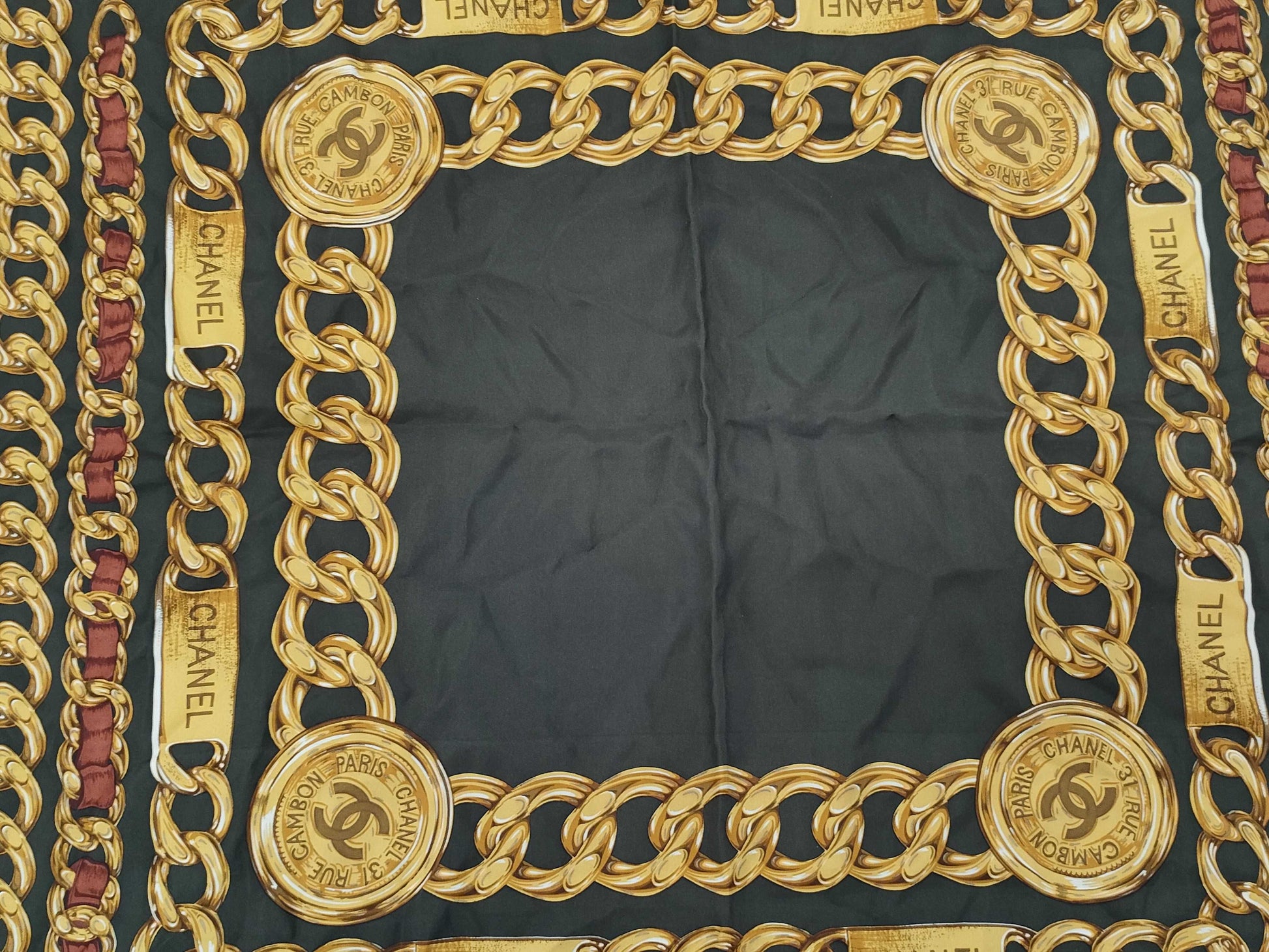CHANEL chain scarf
