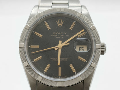 ROLEX 15210 S344056 Black Dial Boys' Watch