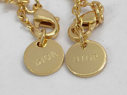 Dior Gold Logo Necklace/Bracelet Necklace