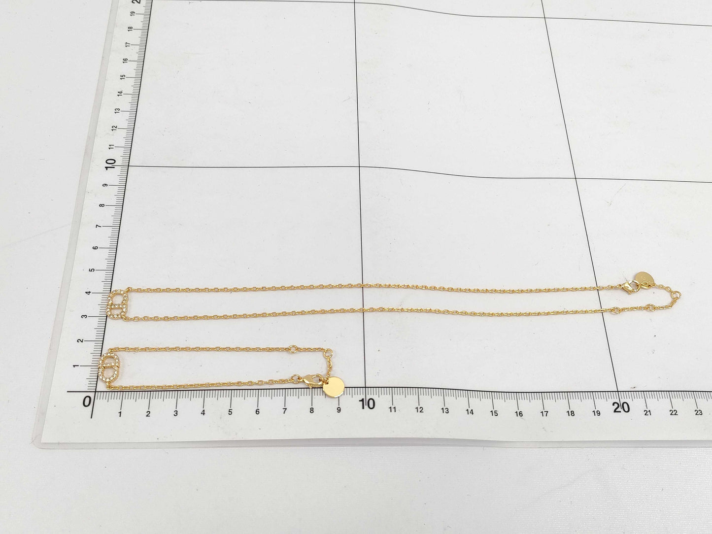 Dior Gold Logo Necklace/Bracelet Necklace