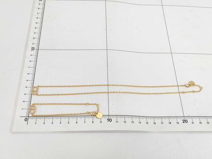 Dior Gold Logo Necklace/Bracelet Necklace