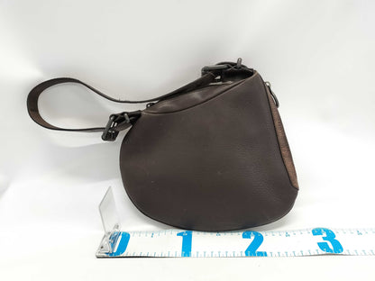 FENDI Vintage Oyster Botanical Embroidered Shoulder Bag