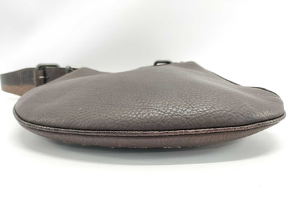 FENDI Vintage Oyster Botanical Embroidered Shoulder Bag