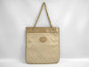 CHANEL Lambskin Matelasse Gussetless Chain Tote Bag, Beige