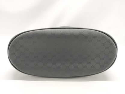 GUCCI GG Supreme Drawstring Shoulder Bag in Black