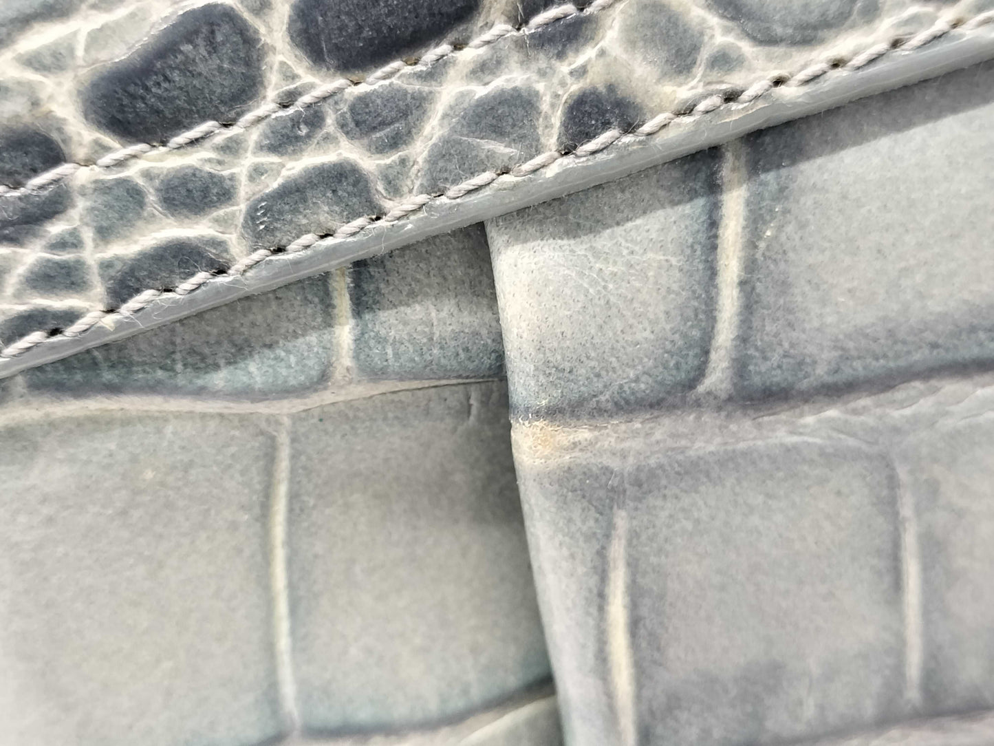 FURLA Crocodile Chain Shoulder Bag