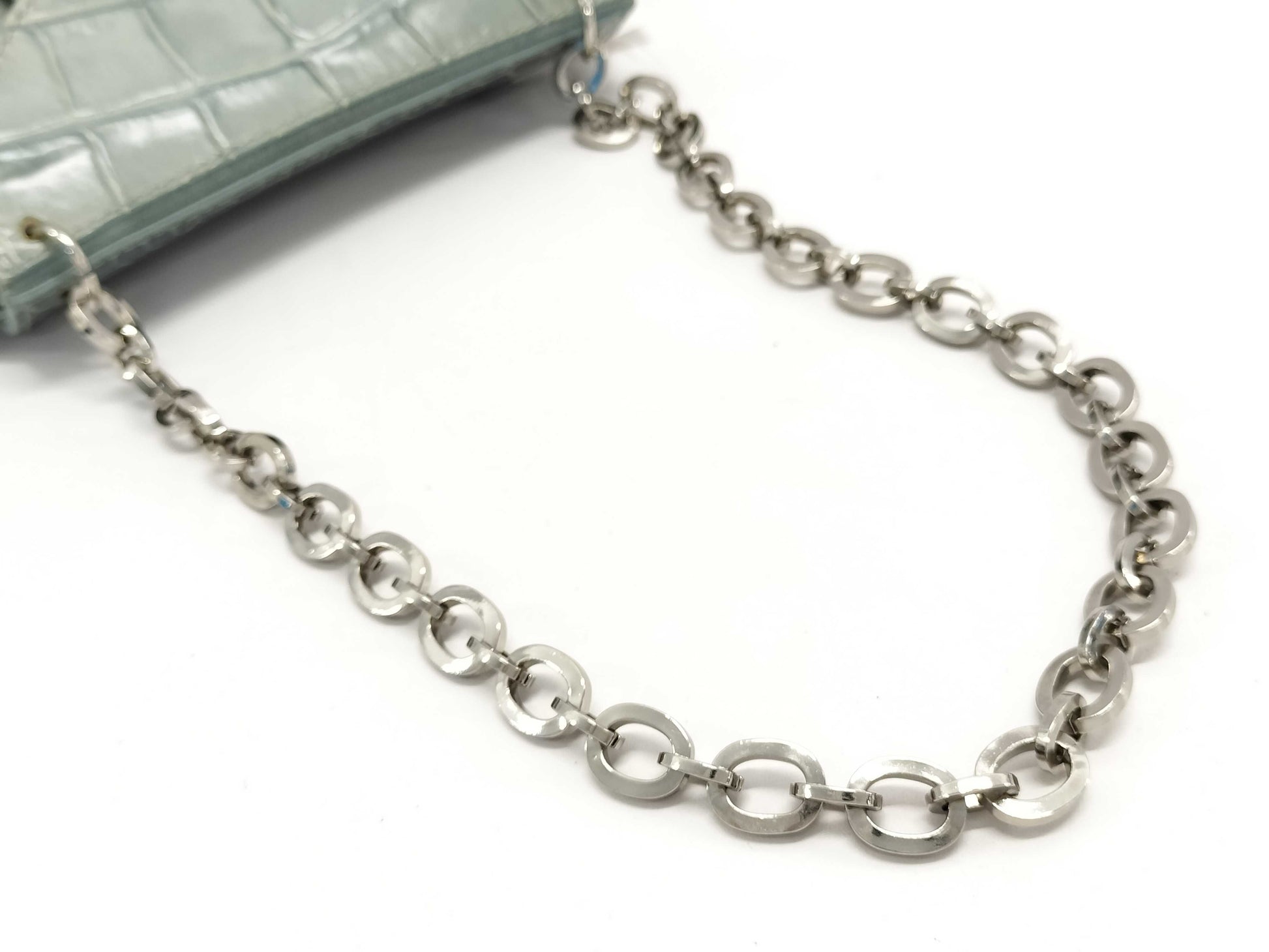 FURLA Crocodile Chain Shoulder Bag