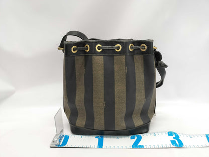 FENDI Pecan Pattern Drawstring Shoulder Bag