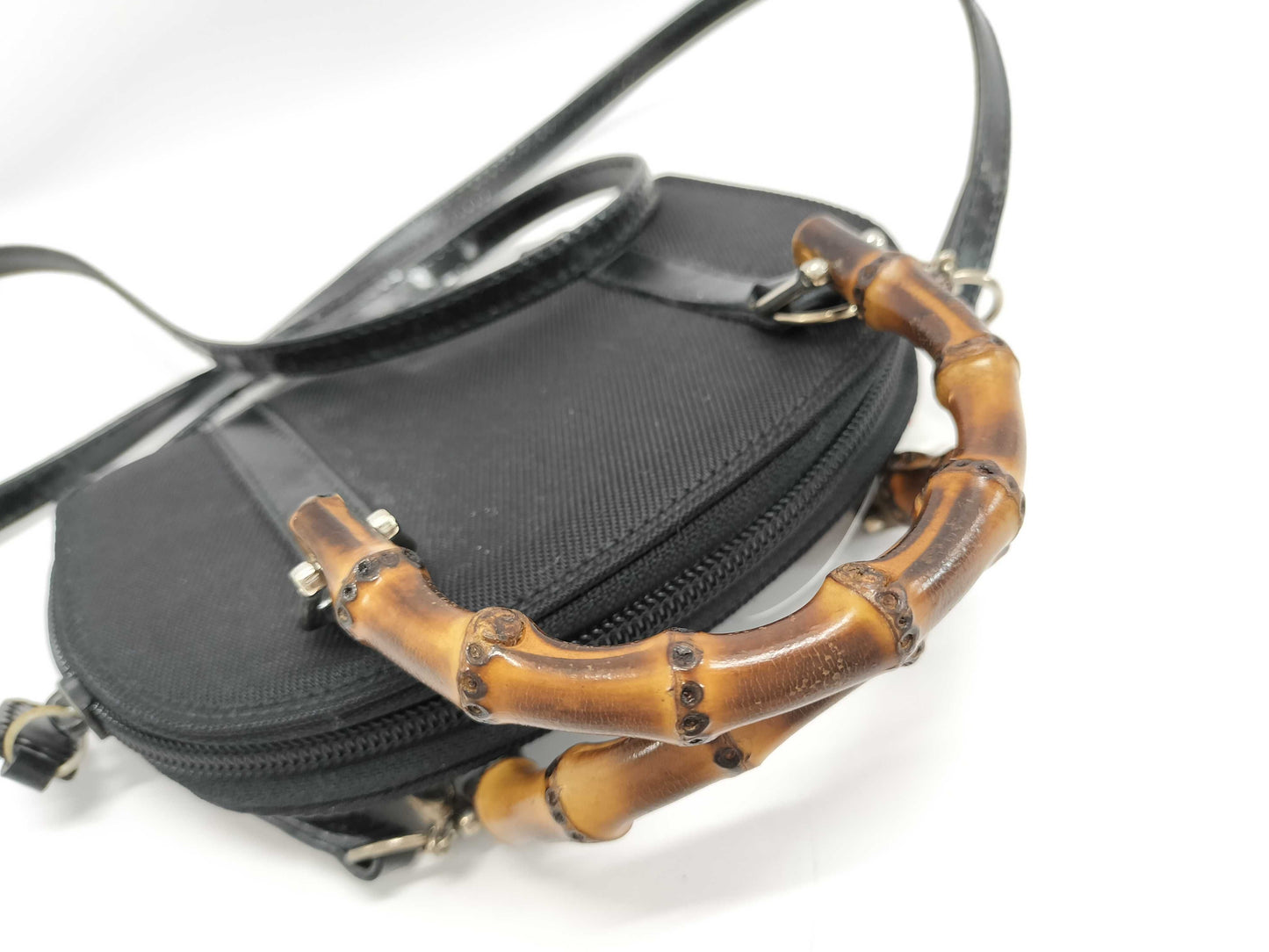 GUCCI Bamboo Mini Pochette Shoulder Bag