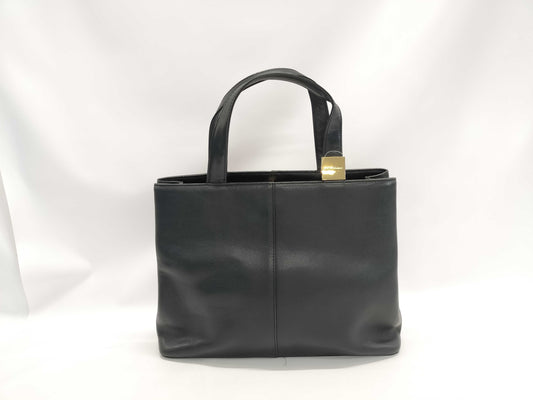 BURBERRY Leather Hand Square Plate Handbag