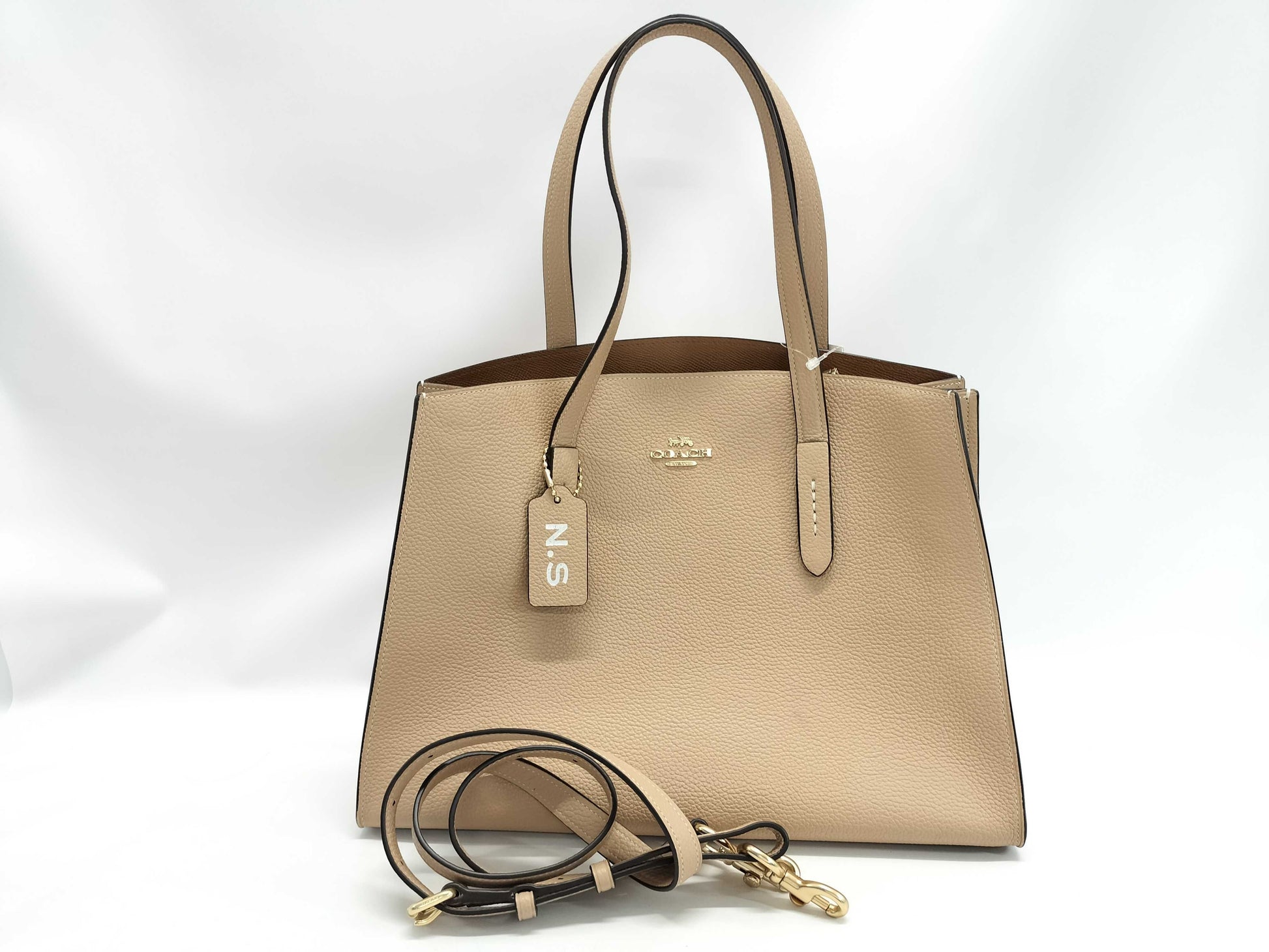 COACH Leather 2-Way Tote Bag 25137