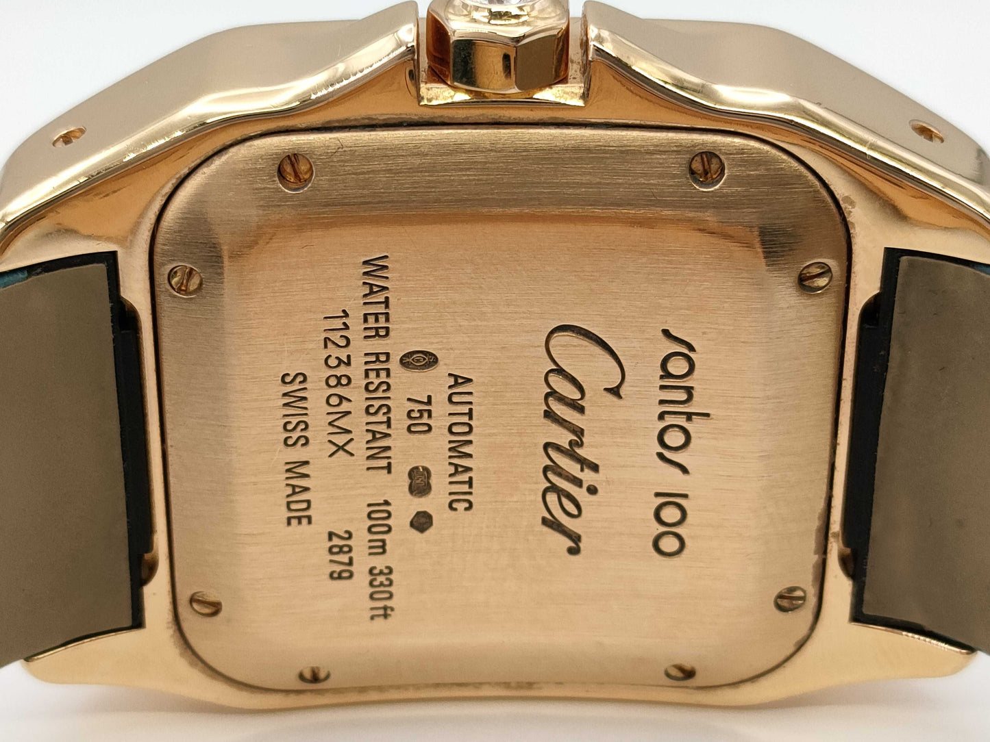 Cartier Santos 100mm WM502151 2879 112386MX Automatic 18K Gold Boys' Watch