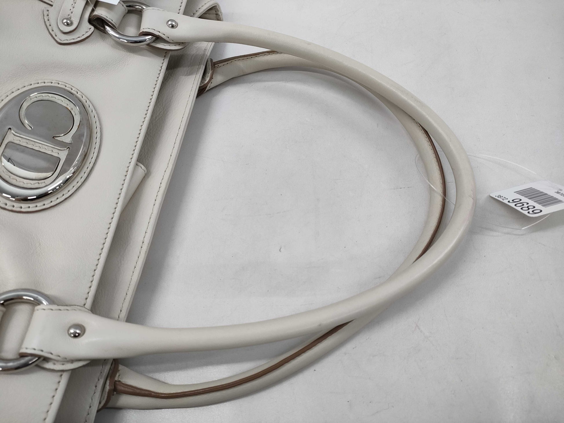 Dior Leather Logo Handbag Tote Bag Handbag