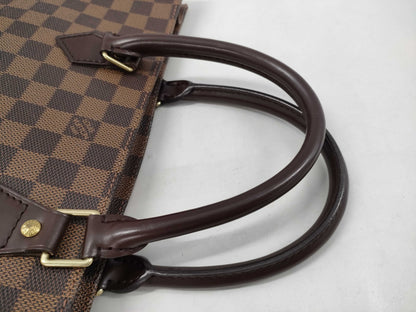 LOUIS VUITTON Damier Sac Plait Tote Bag with Initials