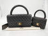 CHANEL Lambskin Matelasse Handbag with GD Hardware