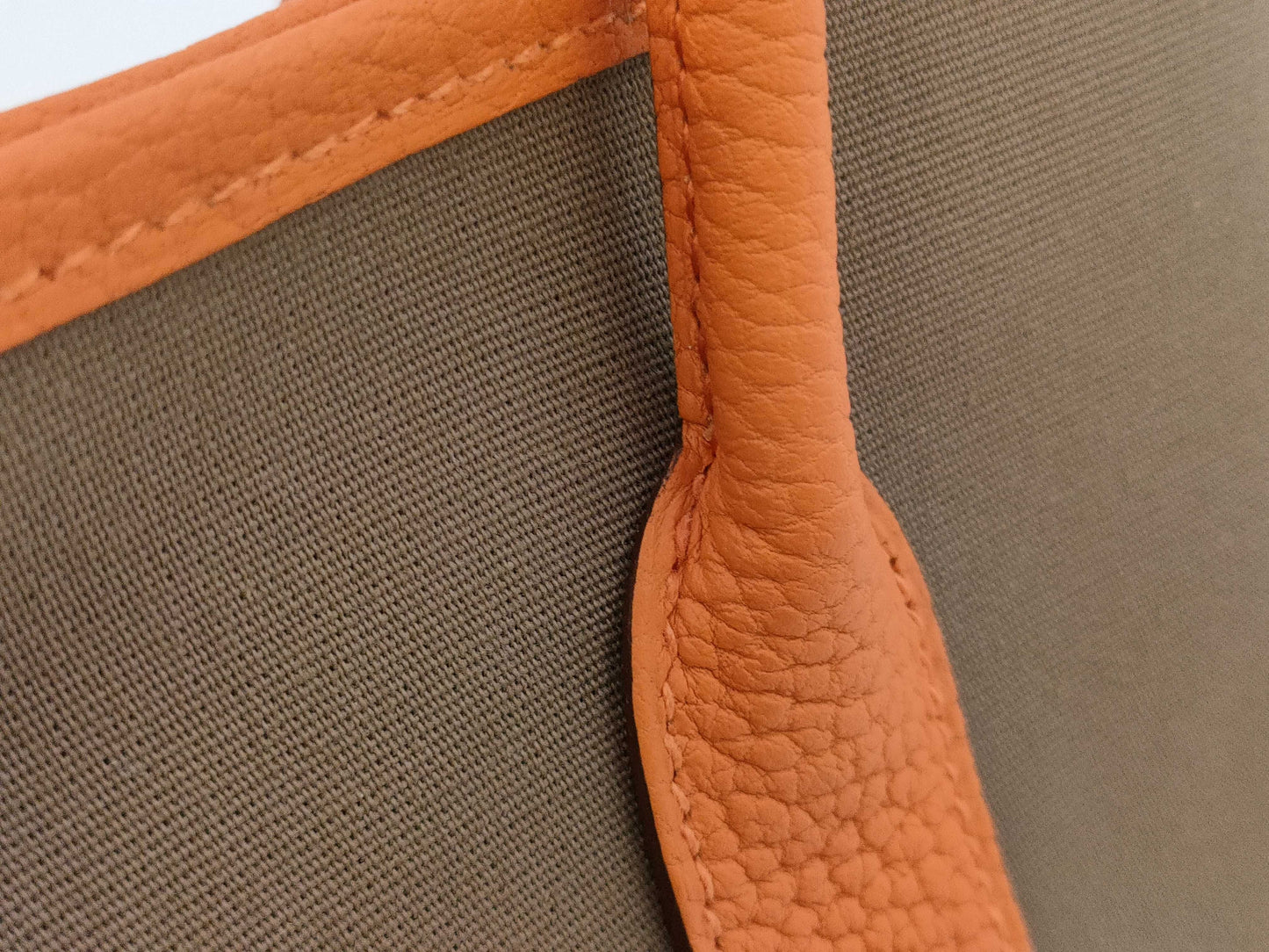 HERMES Garden Party TPM Toile x Negonda Silver Hardware K Stamped Handbag