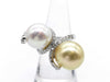 South Sea Pearl Diameter: Approx. 12.0mm / South Sea Pearl Diameter: Approx. 13.5mm, D1.03ct, 18K Gold, 14.0g, Ring 